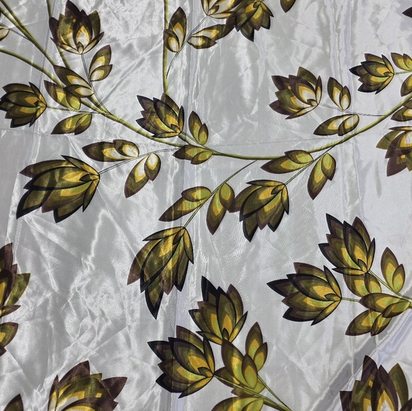 Green & Brown Floral Scarf - Picture 2 of 5